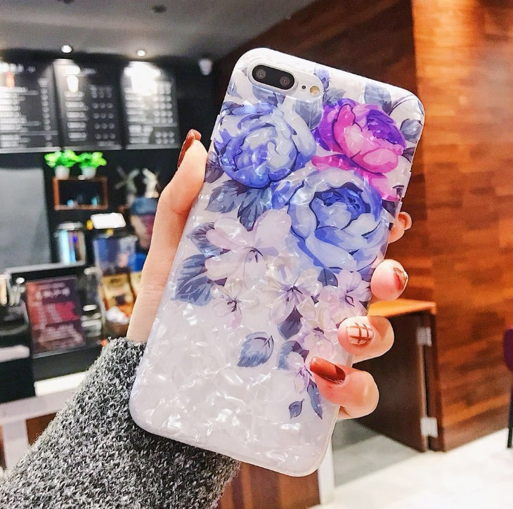 Dream Shell Phone Case For iPhone X XS Max XR Rose Flower Back Cover Cases for iPhone 7 8 6 6s Plus Soft TPU Silicon Dream Shell Phone Case For iPhone X XS Max XR Rose Flower Back Cover Cases for iPhone 7 8 6 6s Plus Soft TPU Silicon